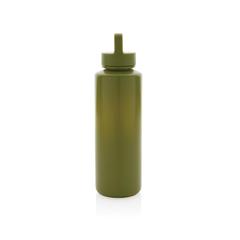 Vue Bouteille 500ml en PP recyclé RCS et avec poignée de couleur vert| Krokrodeal
