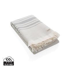 Vue Serviette Hammam Ukiyo Yumiko AWARE™ Made in Europe de couleur gris| Krokrodeal