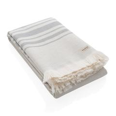 Vue Serviette Hammam Ukiyo Yumiko AWARE™ Made in Europe de couleur gris| Krokrodeal