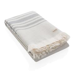 Vue Serviette Hammam Ukiyo Yumiko AWARE™ Made in Europe de couleur gris| Krokrodeal