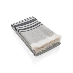Vue Serviette Hammam Ukiyo Yumiko AWARE™ Made in Europe de couleur noir| Krokrodeal