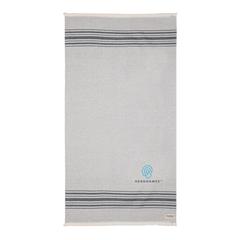 Vue Serviette Hammam Ukiyo Yumiko AWARE™ Made in Europe de couleur noir| Krokrodeal