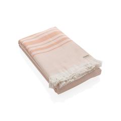 Vue Serviette Hammam Ukiyo Yumiko AWARE™ Made in Europe de couleur rose| Krokrodeal