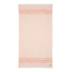 Vue Serviette Hammam Ukiyo Yumiko AWARE™ Made in Europe de couleur rose| Krokrodeal