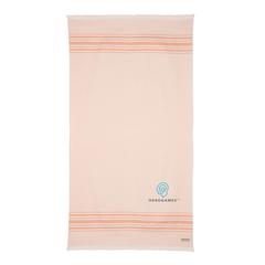 Vue Serviette Hammam Ukiyo Yumiko AWARE™ Made in Europe de couleur rose| Krokrodeal