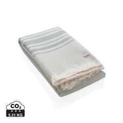 Vue Serviette Hammam Ukiyo Yumiko AWARE™ Made in Europe de couleur vert| Krokrodeal