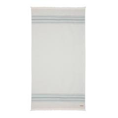 Vue Serviette Hammam Ukiyo Yumiko AWARE™ Made in Europe de couleur vert| Krokrodeal