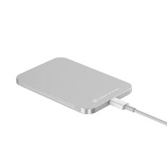 Vue Powerbank 3000mAh en plastique/alu RCS UrbanVitamin Burbank de couleur gris| Krokrodeal