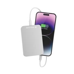 Vue Powerbank 3000mAh en plastique/alu RCS UrbanVitamin Burbank de couleur gris| Krokrodeal