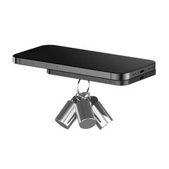 Vue Powerbank 3000mAh en plastique/alu RCS UrbanVitamin Burbank de couleur noir| Krokrodeal