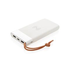 Vue Batterie de secours Aria 8000 mAh et induction 5W de couleur blanc| Krokrodeal