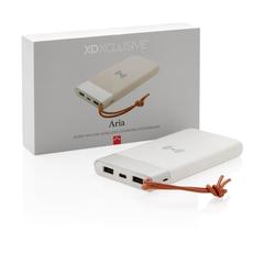 Vue Batterie de secours Aria 8000 mAh et induction 5W de couleur blanc| Krokrodeal