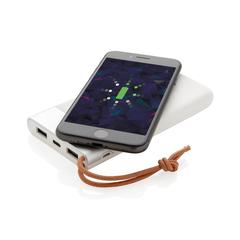 Vue Batterie de secours Aria 8000 mAh et induction 5W de couleur blanc| Krokrodeal