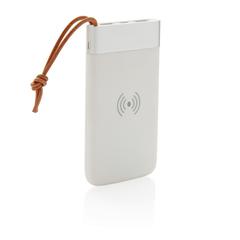 Vue Batterie de secours Aria 8000 mAh et induction 5W de couleur blanc| Krokrodeal