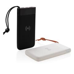 Vue Batterie de secours Aria 8000 mAh et induction 5W de couleur blanc| Krokrodeal