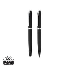 Vue Stylo en bambou au design épuré de couleur noir| Krokrodeal