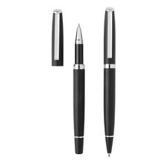 Vue Stylo en bambou au design épuré de couleur noir| Krokrodeal