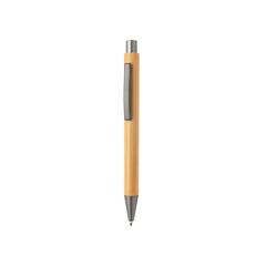 Vue Stylo en bambou au design épuré de couleur gris| Krokrodeal