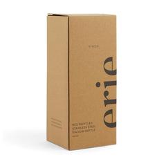 Vue VINGA Bouteille isotherme 450ml en acier RCS Erie de couleur noir| Krokrodeal