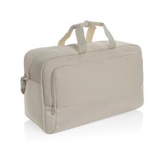 Vue Sac week-end en rPET AWARE™ Armond de couleur beige| Krokrodeal