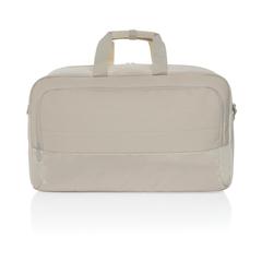 Vue Sac week-end en rPET AWARE™ Armond de couleur beige| Krokrodeal