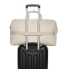 Vue Sac week-end en rPET AWARE™ Armond de couleur beige| Krokrodeal