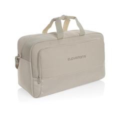Vue Sac week-end en rPET AWARE™ Armond de couleur beige| Krokrodeal