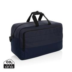 Vue Sac week-end en rPET AWARE™ Armond de couleur bleu| Krokrodeal