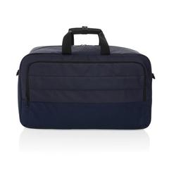 Vue Sac week-end en rPET AWARE™ Armond de couleur bleu| Krokrodeal
