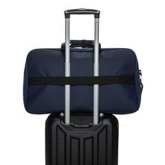 Vue Sac week-end en rPET AWARE™ Armond de couleur bleu| Krokrodeal