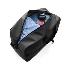 Vue Sac week-end en rPET AWARE™ Armond de couleur noir| Krokrodeal