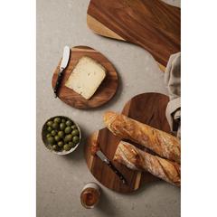 Vue VINGA Planche de service S Veia de couleur marron| Krokrodeal