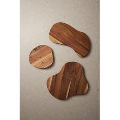 Vue VINGA Planche de service S Veia de couleur marron| Krokrodeal