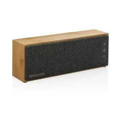 Vue Haut-parleur sans fil 10W en bambou Wynn de couleur marron| Krokrodeal