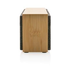 Vue Haut-parleur sans fil 10W en bambou Wynn de couleur marron| Krokrodeal