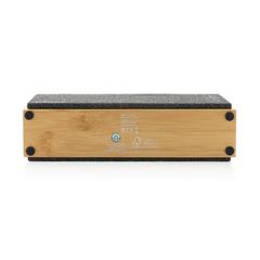 Vue Haut-parleur sans fil 10W en bambou Wynn de couleur marron| Krokrodeal