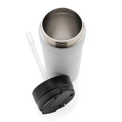 Vue Mug RCS et RSS avec couvercle chaud / froid de couleur blanc| Krokrodeal