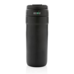 Vue Mug RCS et RSS avec couvercle chaud / froid de couleur noir| Krokrodeal