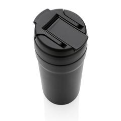 Vue Mug RCS et RSS avec couvercle chaud / froid de couleur noir| Krokrodeal