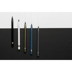 Vue Crayon infini en aluminium avec gomme de couleur blanc| Krokrodeal