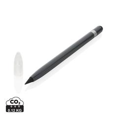 Vue Crayon infini en aluminium avec gomme de couleur gris| Krokrodeal