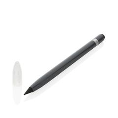 Vue Crayon infini en aluminium avec gomme de couleur gris| Krokrodeal