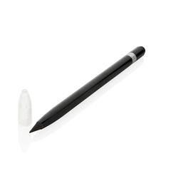 Vue Crayon infini en aluminium avec gomme de couleur noir| Krokrodeal