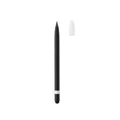 Vue Crayon infini en aluminium avec gomme de couleur noir| Krokrodeal