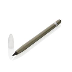 Vue Crayon infini en aluminium avec gomme de couleur vert| Krokrodeal