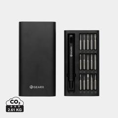 Vue Set de tournevis 31 pièces Gear X de couleur noir| Krokrodeal