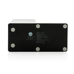 Vue Chargeur 10W avec porte-stylo en ABS recyclé RCS Ontario de couleur noir| Krokrodeal