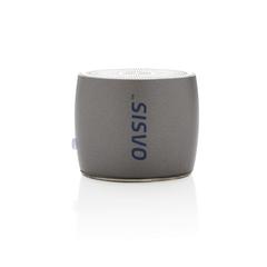 Vue Enceinte compacte 3W Swiss Peak de couleur gris| Krokrodeal