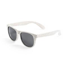 Vue Lunettes de Soleil Mirfat de couleur beige| Krokrodeal