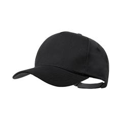 Vue Casquette Pickot de couleur noir| Krokrodeal